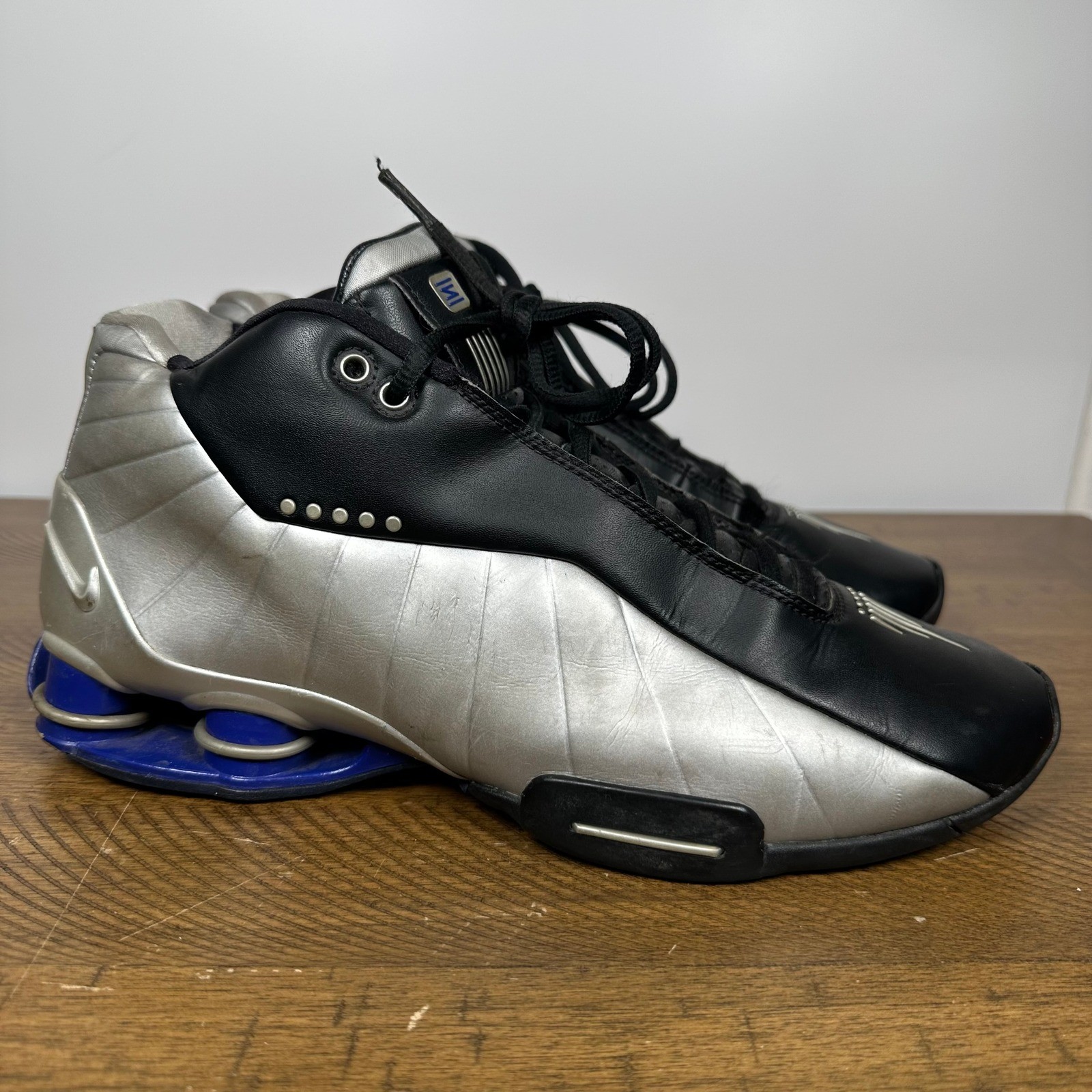 Shox BB4 Shoes Mens 10.5 Black Silver OG 2019 Retro Basketball Sneakers