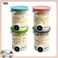 4x 16oz CREAMi Swirl Tubs with Lids & Nozzles for Ninja Swirl Ice Cream Maker UK