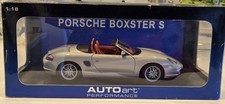 1/18 Autoart Porsche Boxster S Convertible Silver/Beige Diecast *READ*
