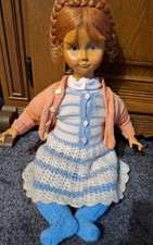 Puppe Holz Dolfi 86 Holzpuppe Mädchen