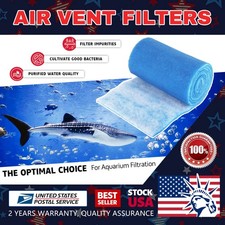 12 Feet of Blue and White Air Filter Media Roll MERV6 Polyester Media-12" Wide