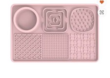Dog lick Mat slow feeder with suction cups .
