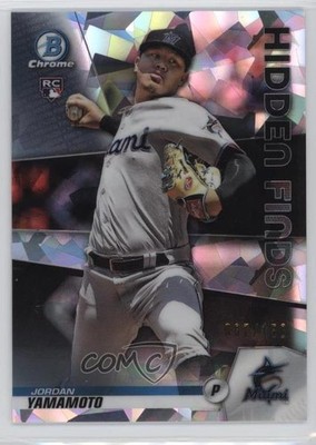 2020 Bowman Hidden Finds Chrome Atomic Refractor Jordan Yamamoto Rookie RC 00u2