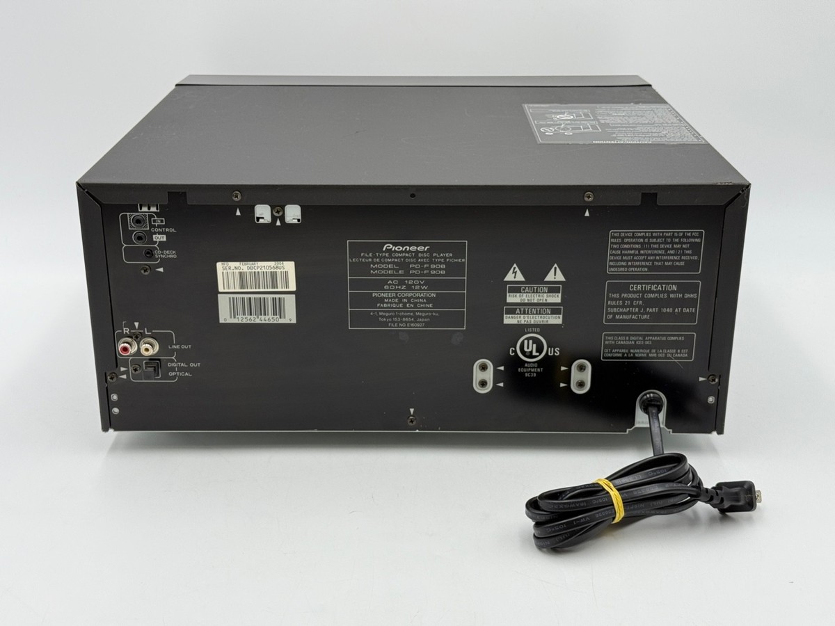 Pioneer PD-F908 101-Disc File-Type CD Changer No Remote | Working