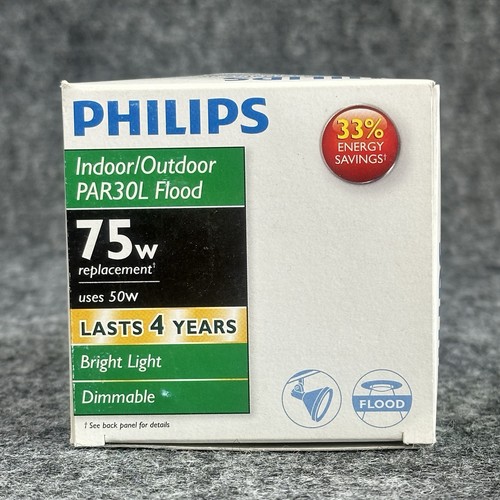 Lot 4 of Philips 75w = 50w PAR30L Dimmable Flood Light EcoVantage Indoor/Outdoor - Picture 7 of 8