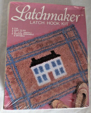 Latchmaker latch hook kit 20x27" finish size SEALED NIB Early American Home 1988