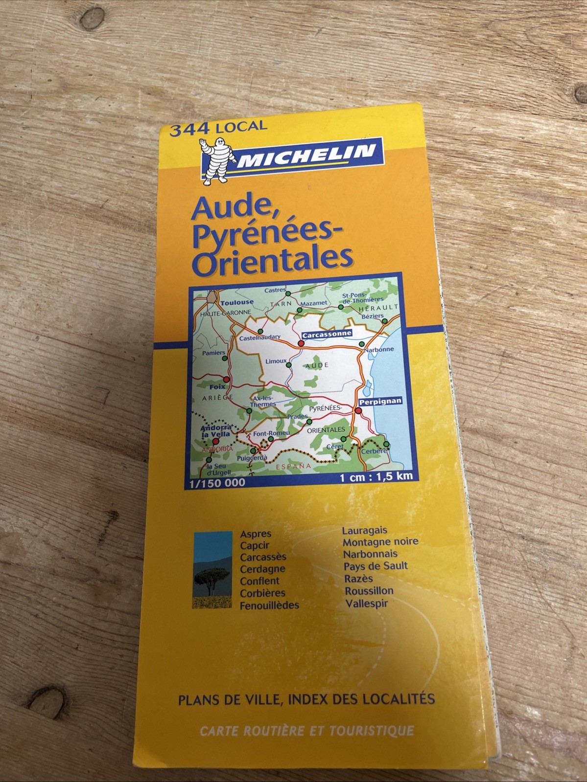 Aude/Pyrenees-Orientales: No.344 (Michelin Local Maps)