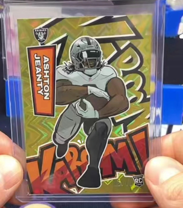 2025 Panini Absolute Ashton Jeanty VERTICAL KABOOM! SSP Raiders RC  CASE HIT🔥