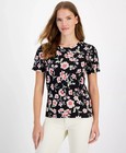 Nautica Jeans Women's Top Sz XL Floral Print Cotton T-Shirt