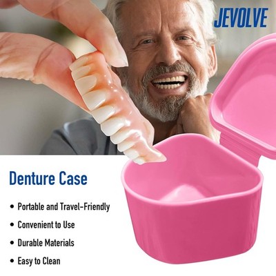 10PCs Dental Grade Trapezoid Denture Bath Case by JEVOLVE (Mix Color)