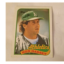 Topps 1989 Ron Hassey #272 Oakland Athletics Baseball Card MLB