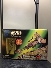 Kenner Star Wars Power of the Force Speeder Bike Leia Organa Endor Gear Figure