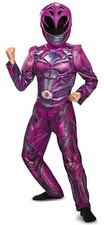Pink Ranger Deluxe Power Rangers Movie Fancy Dress Up Halloween Child Costume
