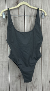 SKIMS Bodysuit Shapewear One Piece Gray Womens Size Large