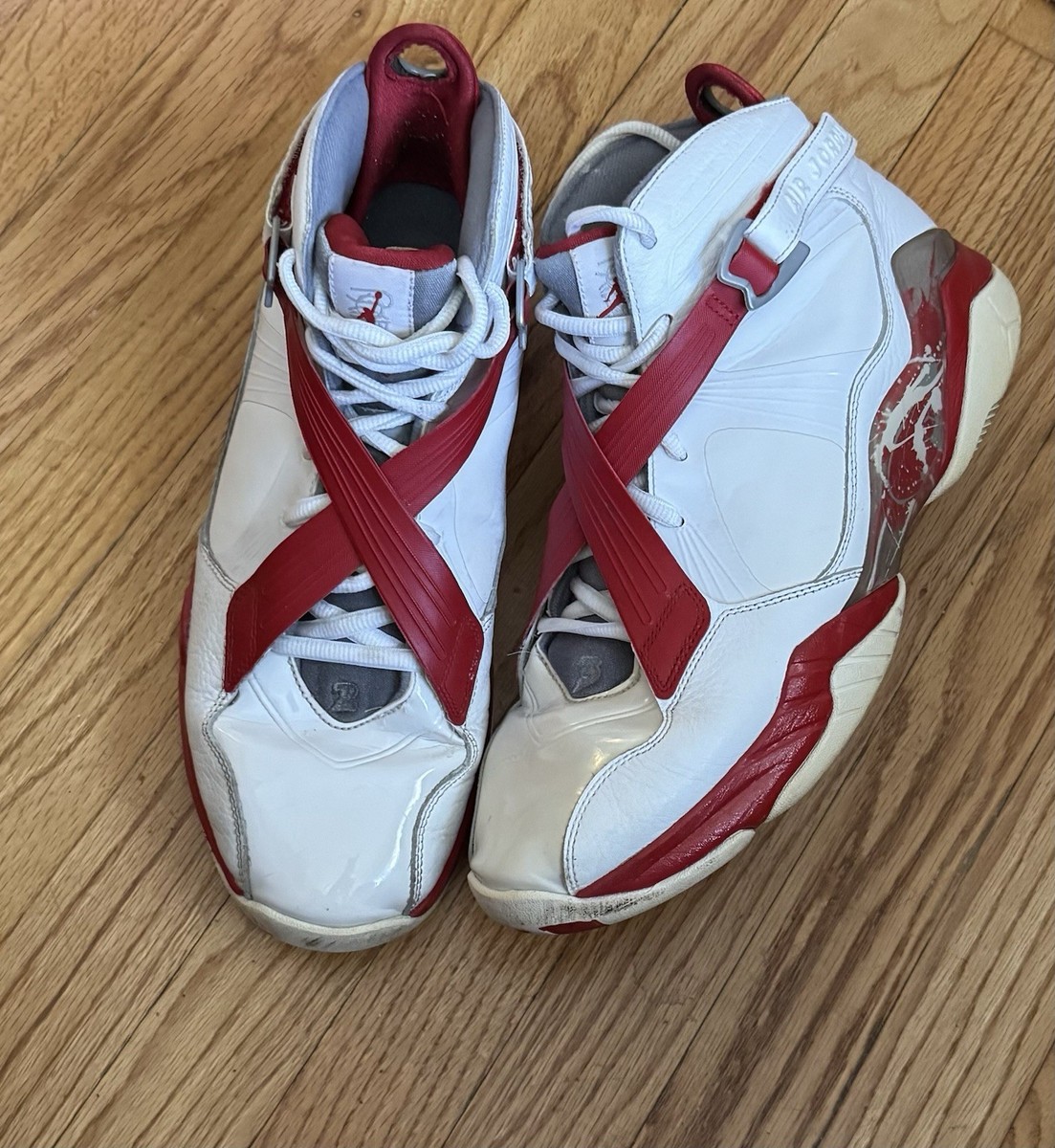 NIKE AIR JORDAN 8.0 RETRO Mens US Size-12 467807 101 White  display picture 3