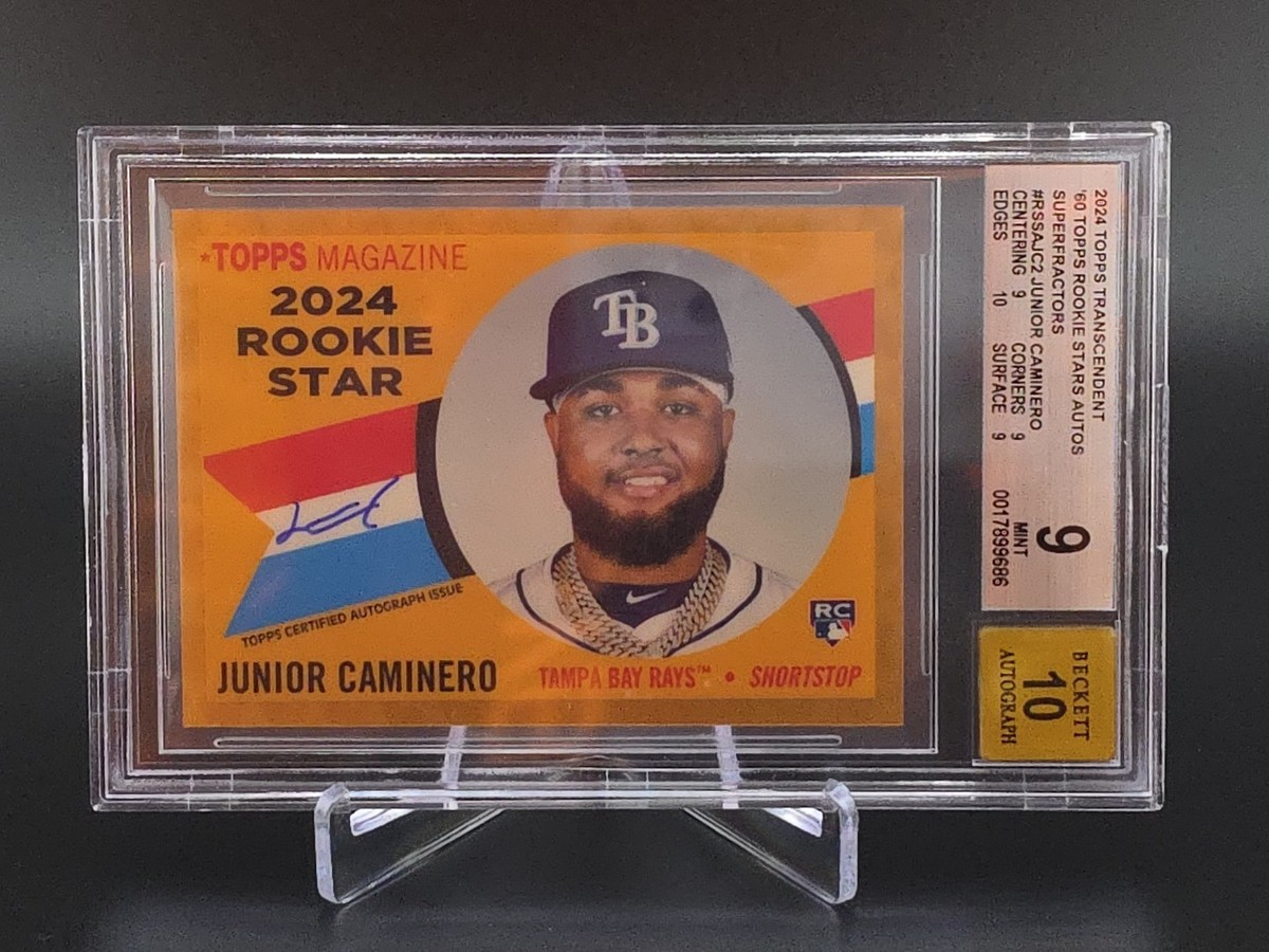 2024 Topps Junior Caminero 1/1 Superfractor Becket 9 Rookie AUTO