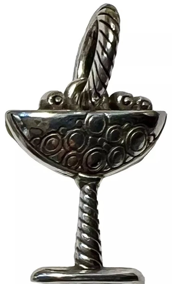 Brighton Charm Champagne Cupé Martini Cristal Plateado Saludos Foto 2 de 4