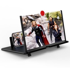16" Cell Phone Screen Magnifier - 3D HD Magnifying Projector Stand