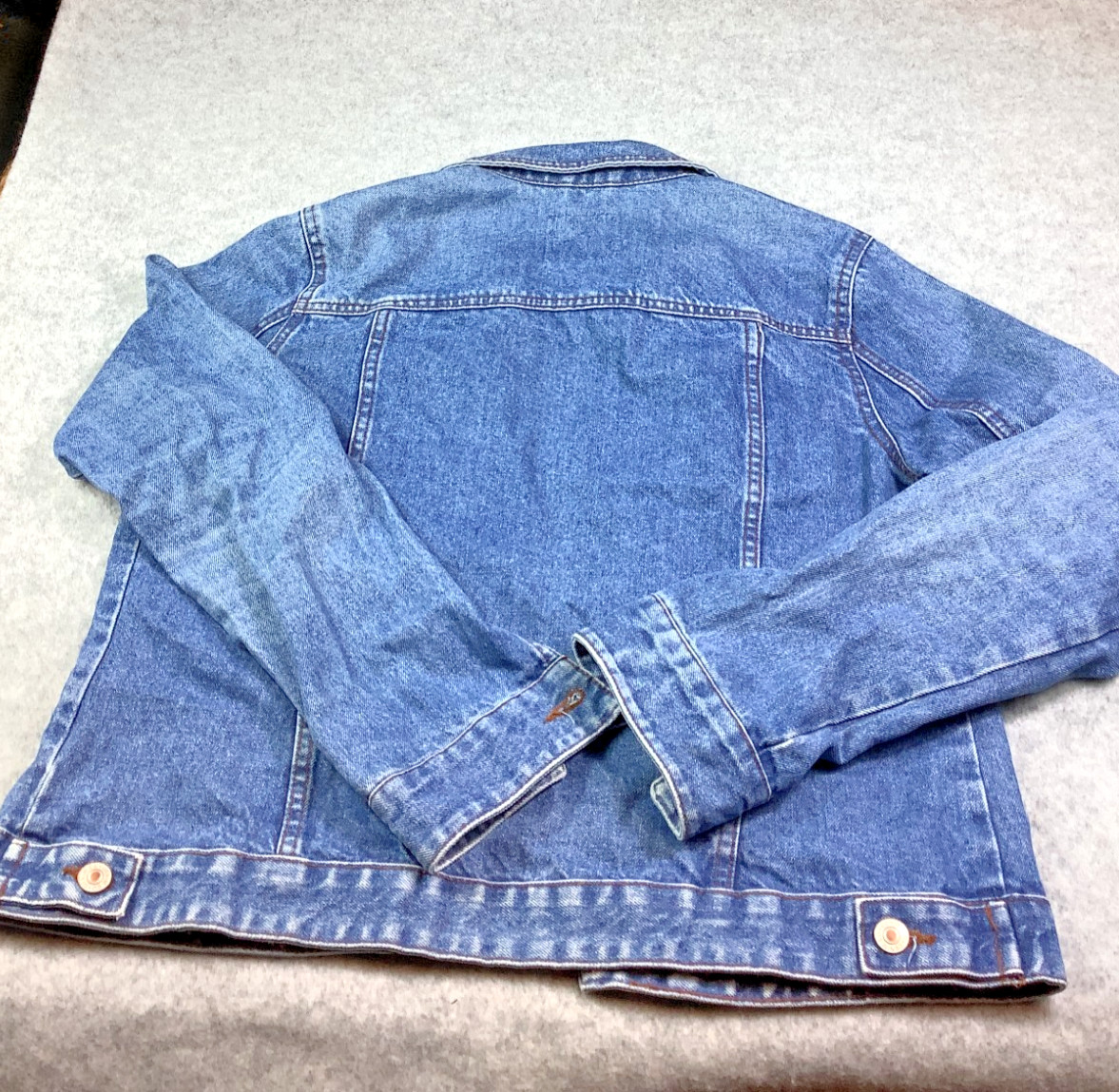 Women's Denim & Co. Classic Blue Denim Jacket, Size 14 Women's Clothing P8x image 2