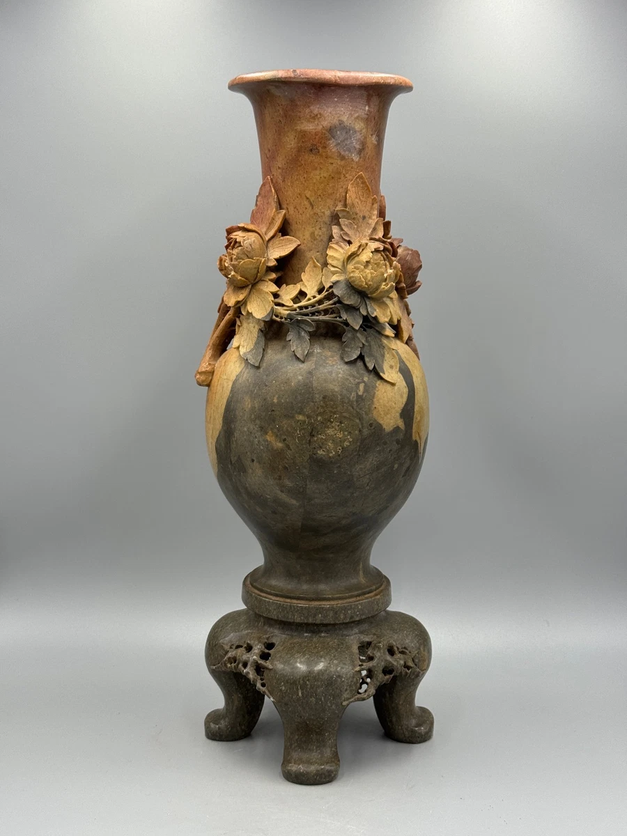 古董原始中国风石制花瓶| eBay