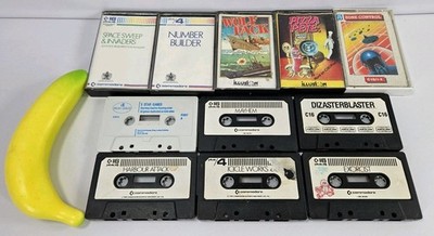 Vintage C16 / plus 4 Kassettenspiele Konvolut - 16 Spiele auf 11 Kassetten - ungetestet