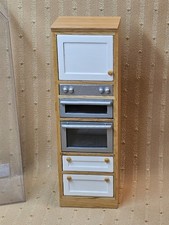 DOLLS HOUSE EMPORIUM COLLECTORS DOUBLE OVEN UNIT WITH STORAGE FOR MINIATURE...
