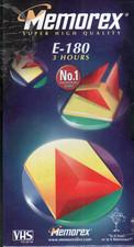 2 x Memorex E-180 Blank VHS Videos NEW & SEALED