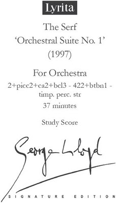 George Lloyd - Serf, Suite No. 1 - Study Score [New ]
