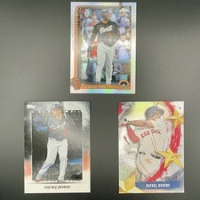 Rafael Devers 3-Card Lot – Refractor / Night Terrors / Stars of MLB