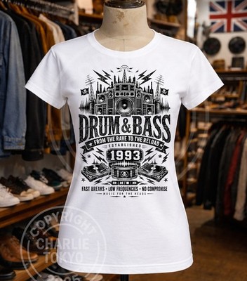 Women's Drum & Bass T-Shirt Techno T-Shirt Amen Breaks Men's Dance 90s Party