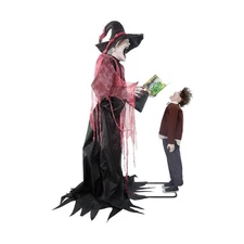 Haunted Hill Farm 7-Ft Animatronic Soul Harvester by Tekky, Halloween Animatr...