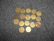 17 Delaware River Joint Toll Bridge Commission NJ/PA/DE Transit Tokens  Ungraded