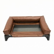 Raised Dog Bed with Supportive Rim Breathable Dog Bed with Supportive Rim