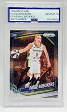 Paige Bueckers Signed 2025 WNBA Panini Prizm #5 Dallas Wings PSA/DNA 10 Auto