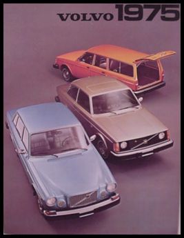 1975 Volvo Color Brochure, 240 242 244 164 - Picture 1 of 1