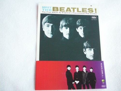 BEATLES ALBUM COVERS MINI REPLICAS 5X5 SET 0F 4 COLOR PICTURES - Picture 4 of 7