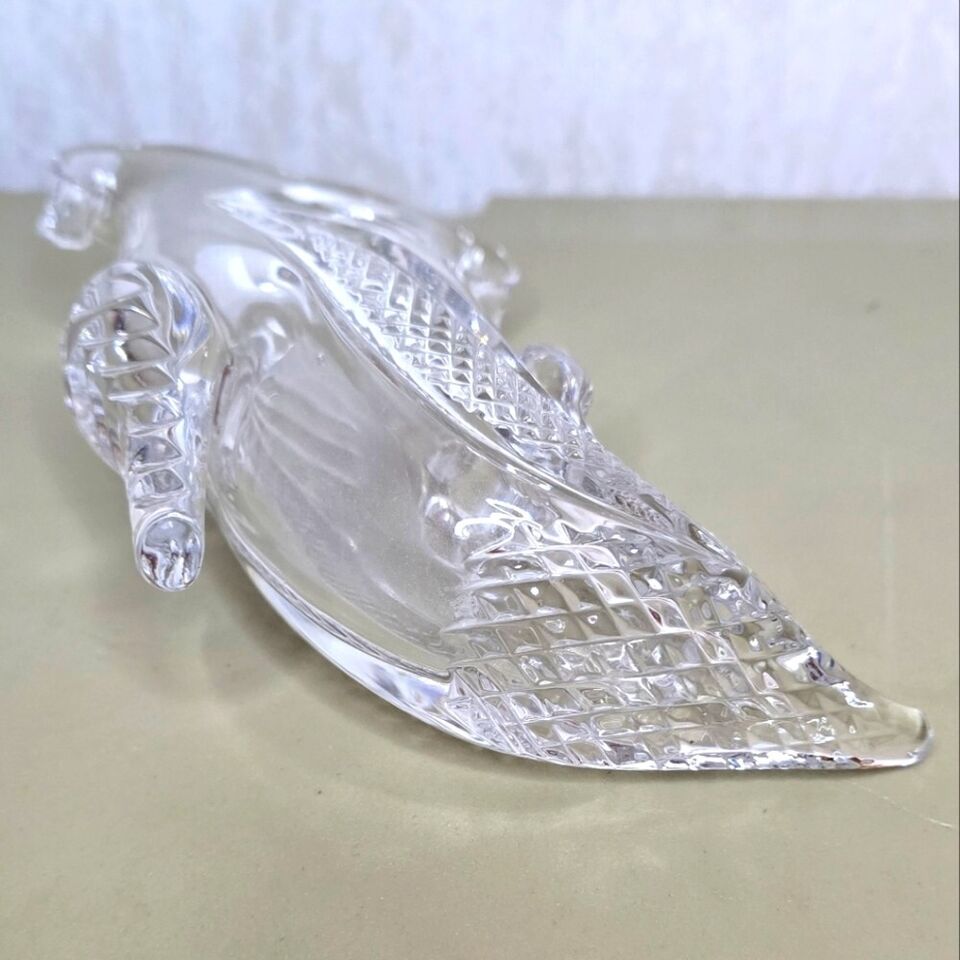 Glass Vintage Shoe Boot Highheeled Crystal Slipper Decor Minature GUS ...