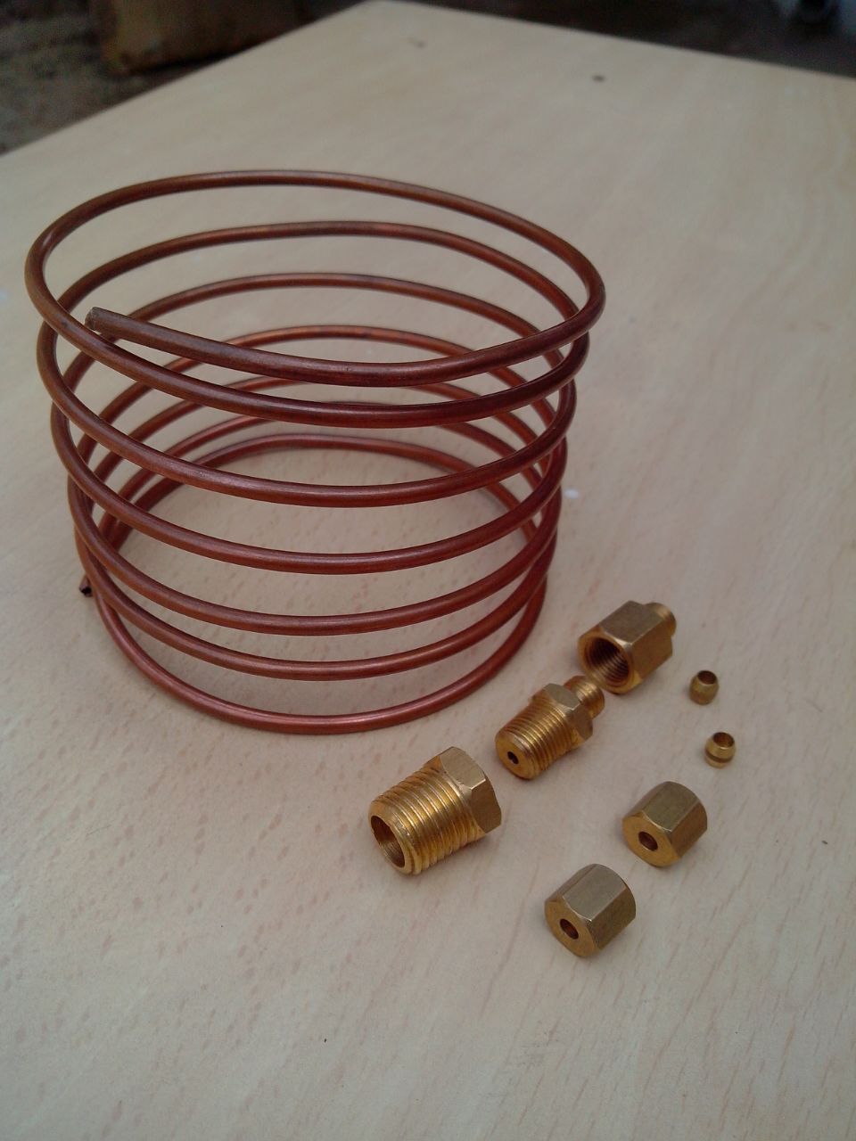 Tractor Oil Pressure Gauge Copper Line Kit 6 ' 1/8" line eBay