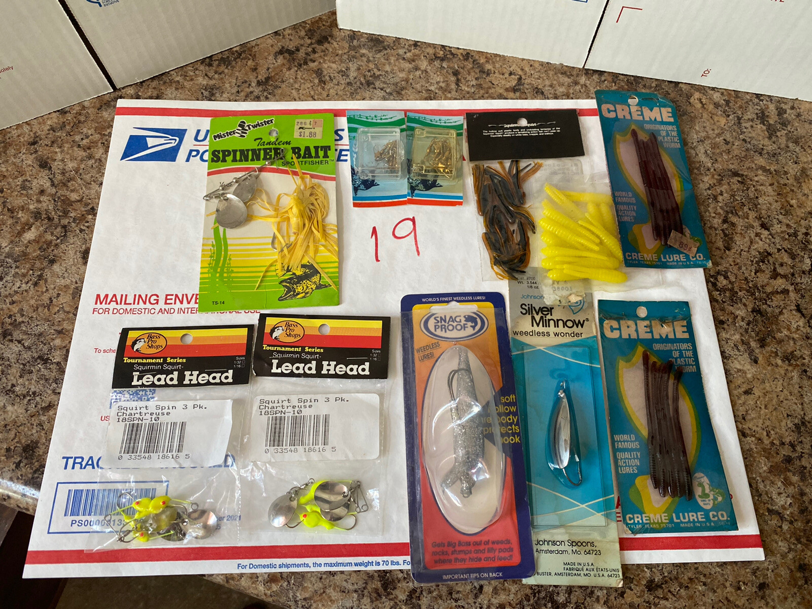 Vintage Johnson Silver Minnow Weedless Wonder And Extra Fishing Accessories - Image 1