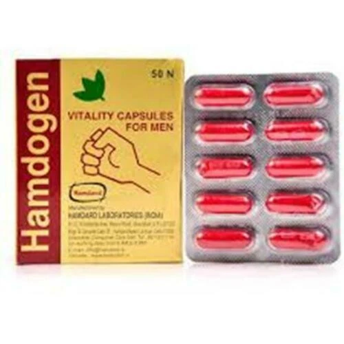 Hamdard Hamdogen Vitality 50 Cápsulas Debilidad Sexual Masculina Hombres Envío Gratis Foto 4 de 4