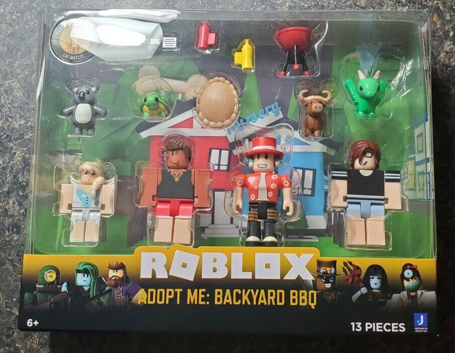 SHIPS FAST Roblox Celebrity Collection - Adopt Me: Backyard BBQ Four Figure  Pack