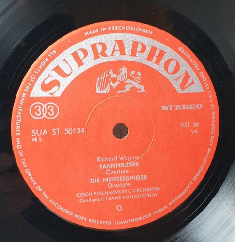 Operatic Overtures Richard Wagner LP Supraphone Label ST 50134 - Picture 5 of 7