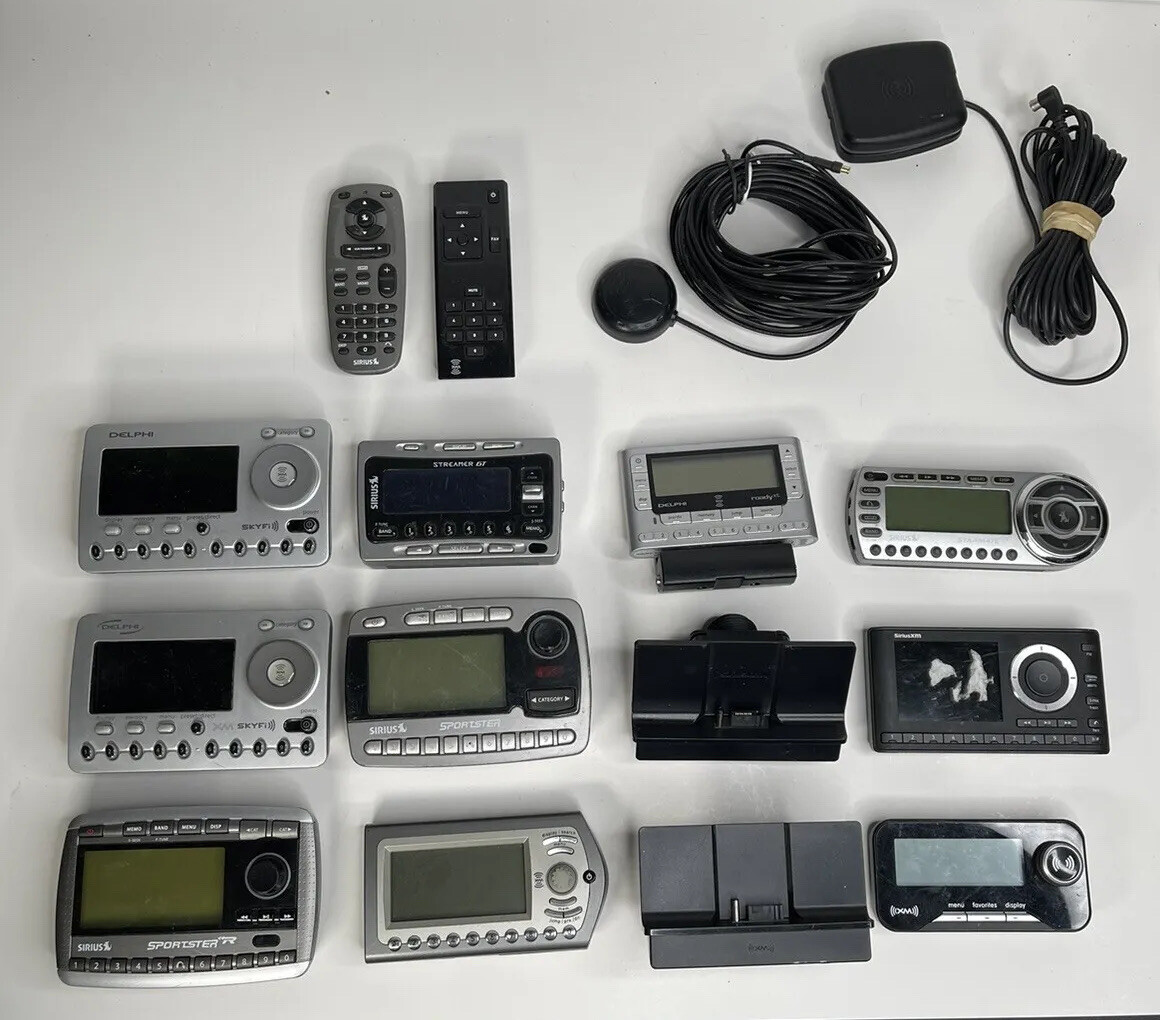 Lot of 10 Genuine Original OEM SIRIUS XM Radio Receivers, Docks, Remotes  TESTED | eBay