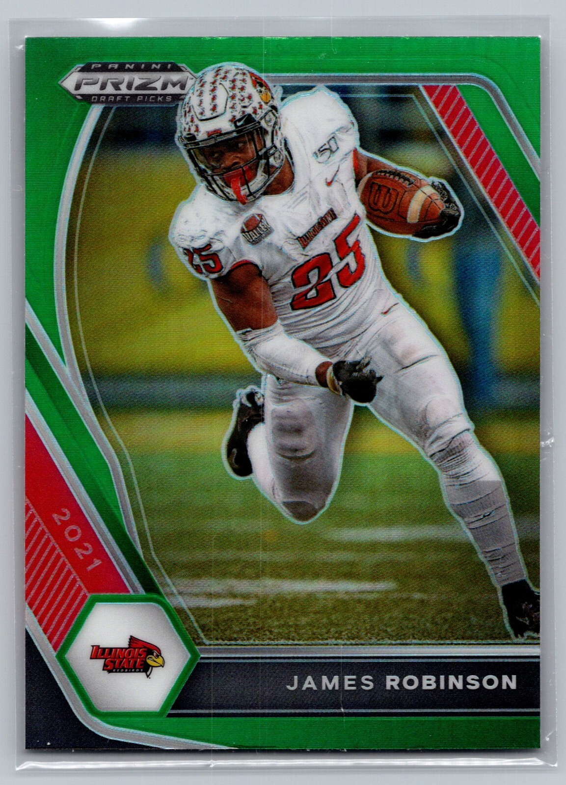 2021 Panini Prizm Draft Picks - Green Prizm #86 James Robinson