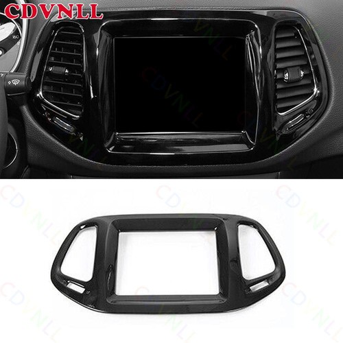 For Jeep Compass 2017-2021 Bright Black Central Console GPS Navigation ...