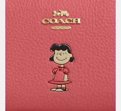 COACH x PEANUTS 2025 Snap Wallet Lucy CBN89 NEW Snoopy JP FS