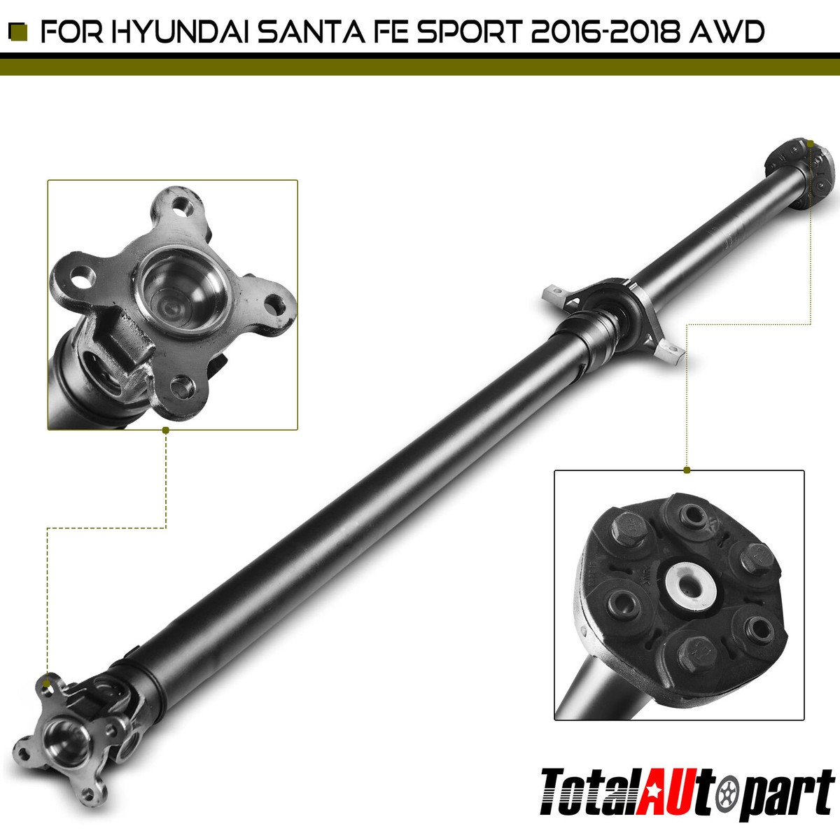 Drive Shaft Assembly for Hyundai Santa Fe Sport 2016-2018 AWD Auto