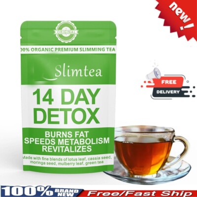 100%Pure Natural Detox Tea 14 Days Organic Slimming Tea Fat Burn WeightLoss New