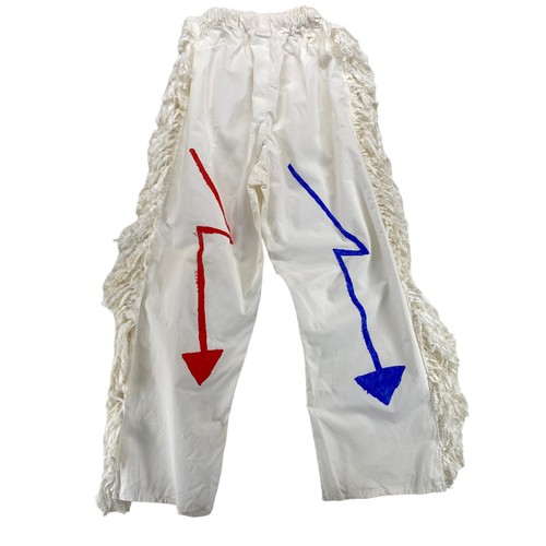 Native American Childs Costume Small Fringed Hand Painted Handmade 2 Piece - Picture 11 of 11