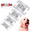thumbnail 1  - Dog Name Tags Personalized Slide On 1/4&#034;-1.0&#034; Wide Collars No Noise Tags 4 Sizes